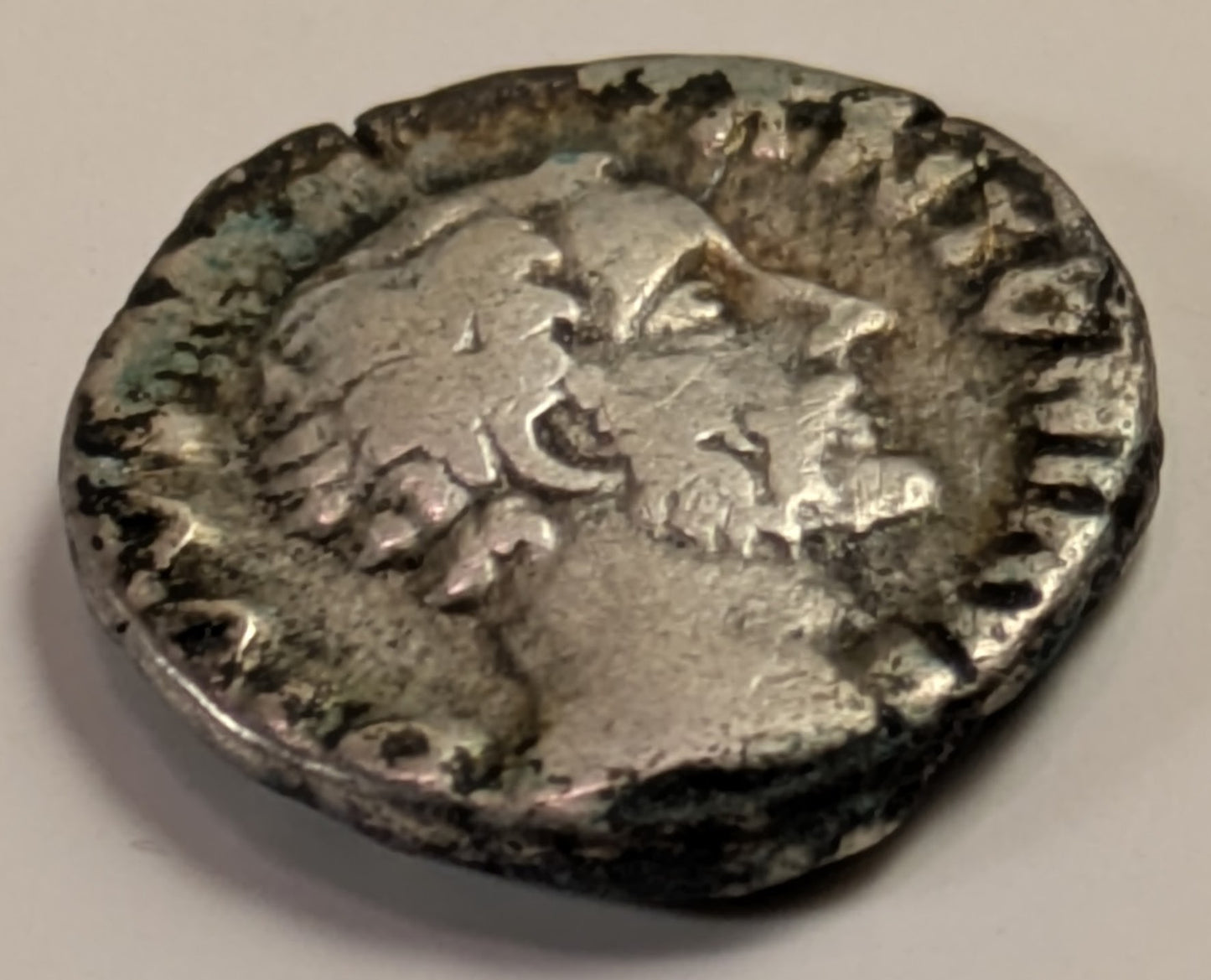 ROMAN EMPIRE, Antoninus Pius ~ Denarius (138-161 AD) ~ comm. struck after his death ~ Obv: Divus Antoninus = Divine Antoninus ~ Rev: Eagle stg r., head turned. "Consecratio" = Consecrated ~ Sear#-5190