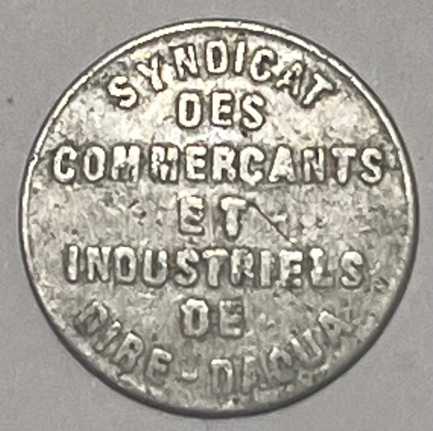 ETHIOPIA, 1922 ~ 1 Piastre, 1/16 Thaler ~ Dire-Dacua ~ Gill-TK2, KM-TN1 ~ 22mm .76? aluminum