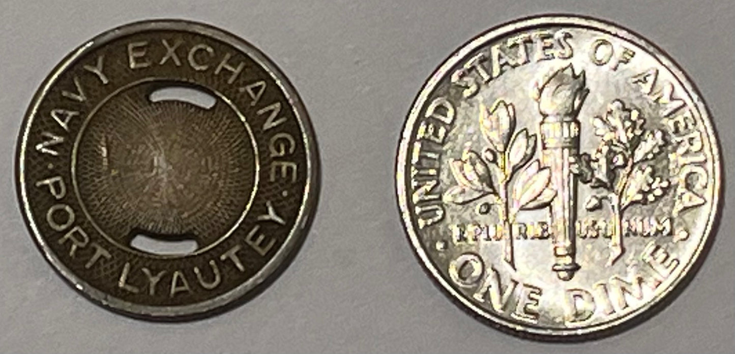 MOROCCO, Port Lyautey ~ Vending machine token ~ Brass 17mm ~ Lec-311 ~ US Navy Exchange