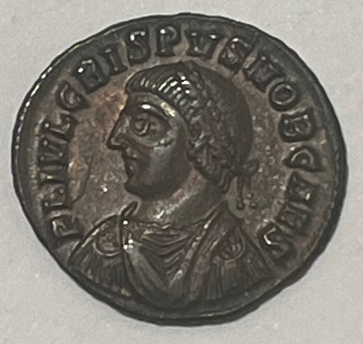 ROME, Crispus ~ 309-326 AD ~ Laurel bust left ~ Camp gate with two turrets and star above ~ Alexandria mint ~ RIC-35, SR-16813 ~ Bronze AE 3 ~ Choice