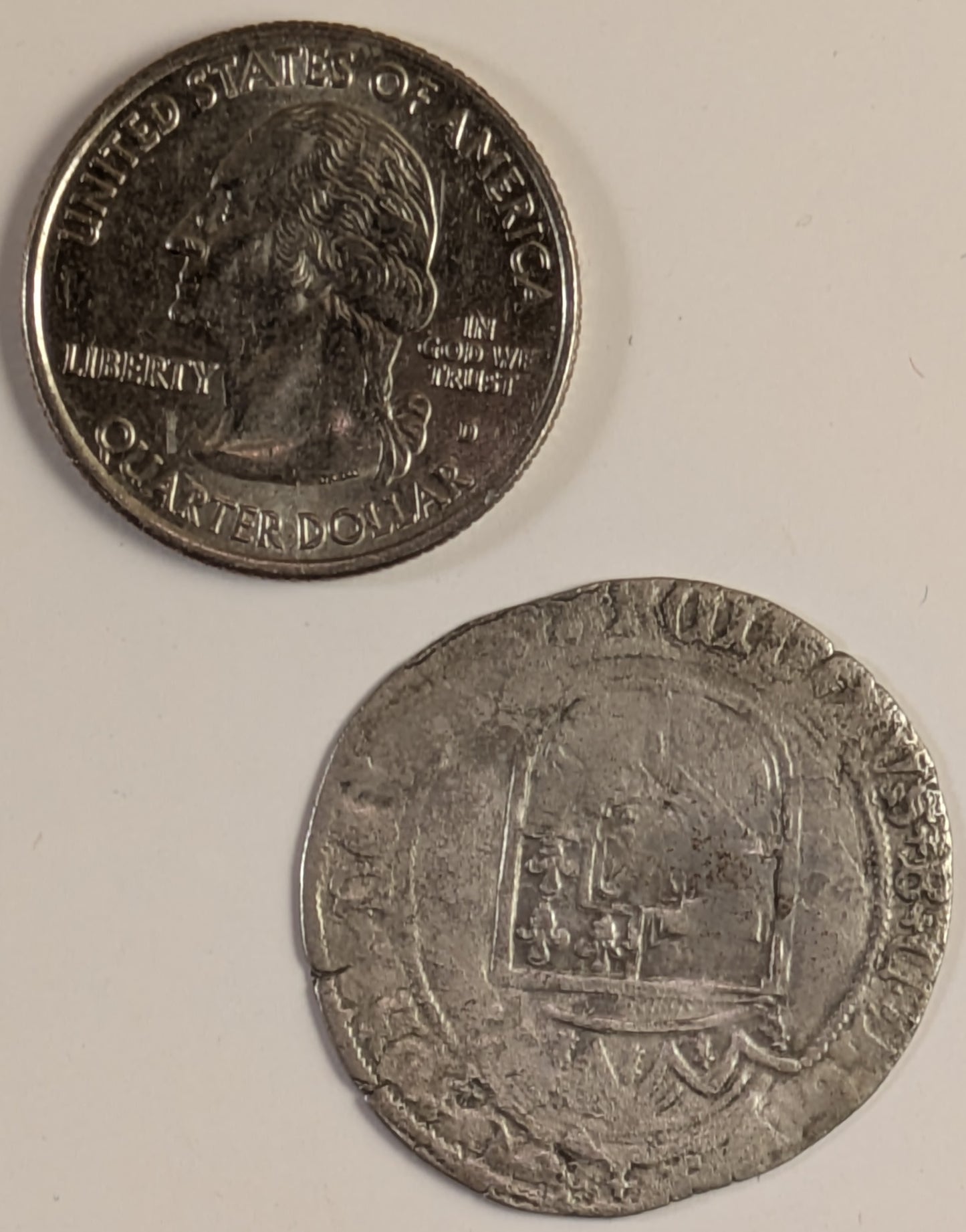 NETHERLANDS, Holland, Philipp the Fair ~ 1499 ~ Stuiver ~ Shield of Austria-Burgundy ~ Ornamented long cross in qutrefoil ~ mm in center, date. Ex David Cervin collection, via Schulman ~ Lev-III-271a, Fr-, GH-120-6 ~ VG-F, weak in spots, date is clear