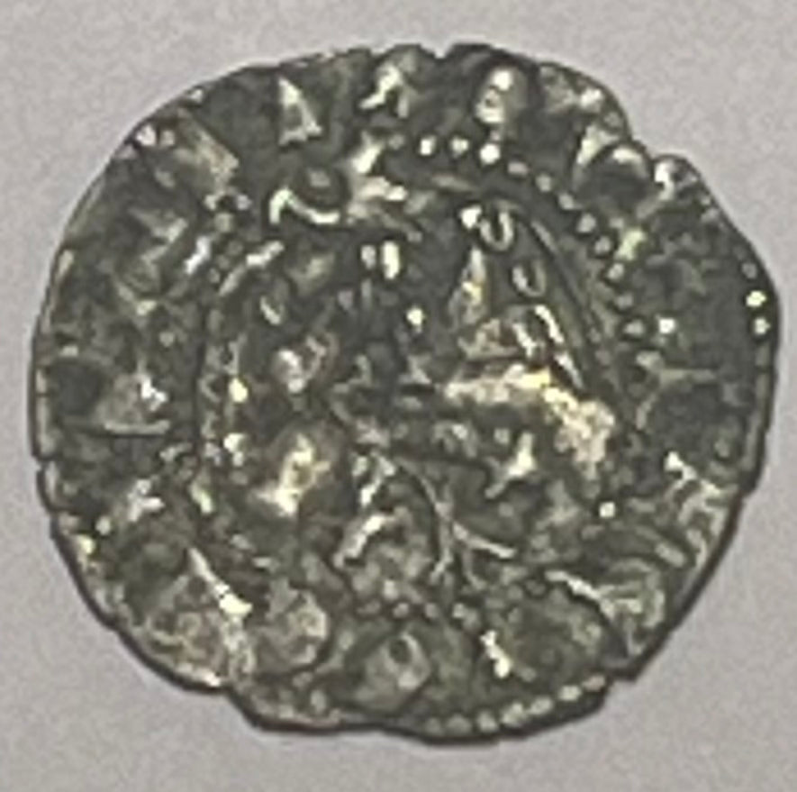 ITALY, Aquileia. Antonio II Panciera di Portugruaro. 1402-1411 ~ AR Denaro ~ ANTONIUS + PATRIARCA around arms ~ .AQV.ILE.GEN.SIS around eagle with wings spread and head left ~ Biaggi-191 ~ VF