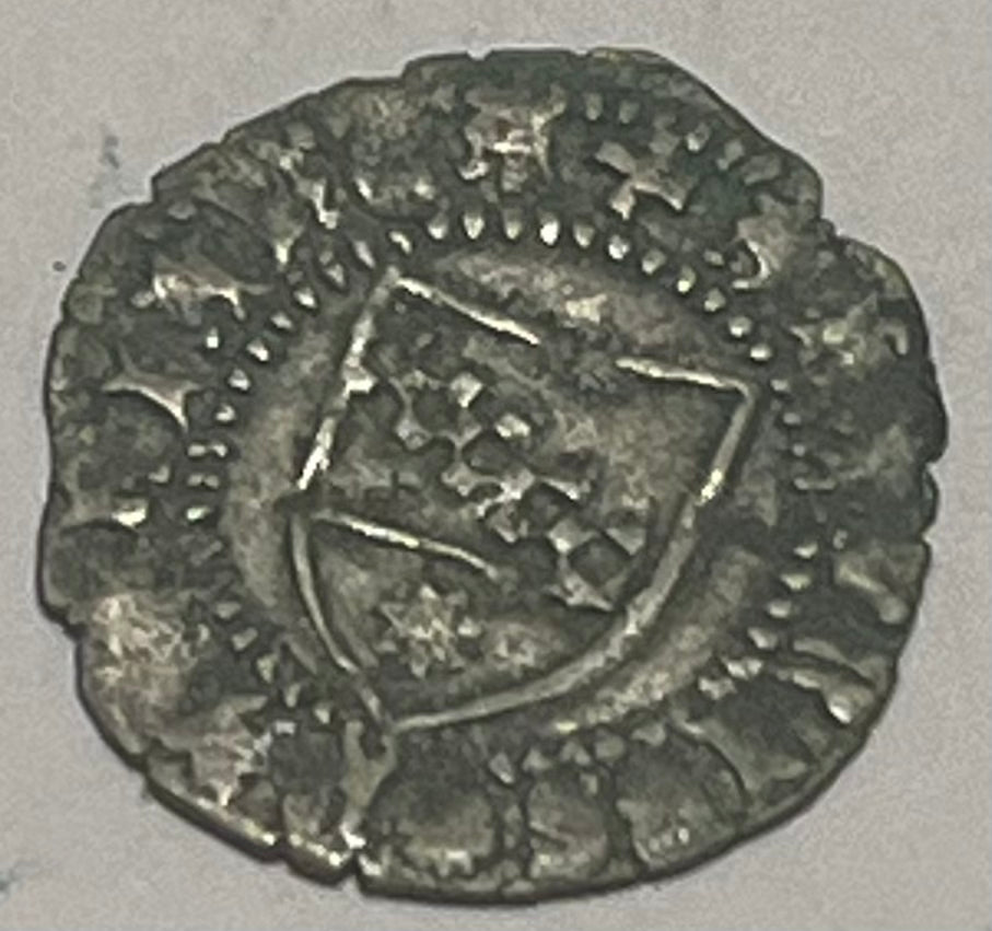 ITALY, Aquileia. Antonio II Panciera di Portugruaro. 1402-1411 ~ AR Denaro ~ ANTONIUS + PATRIARCA around arms ~ .AQV.ILE.GEN.SIS around eagle with wings spread and head left ~ Biaggi-191 ~ VF