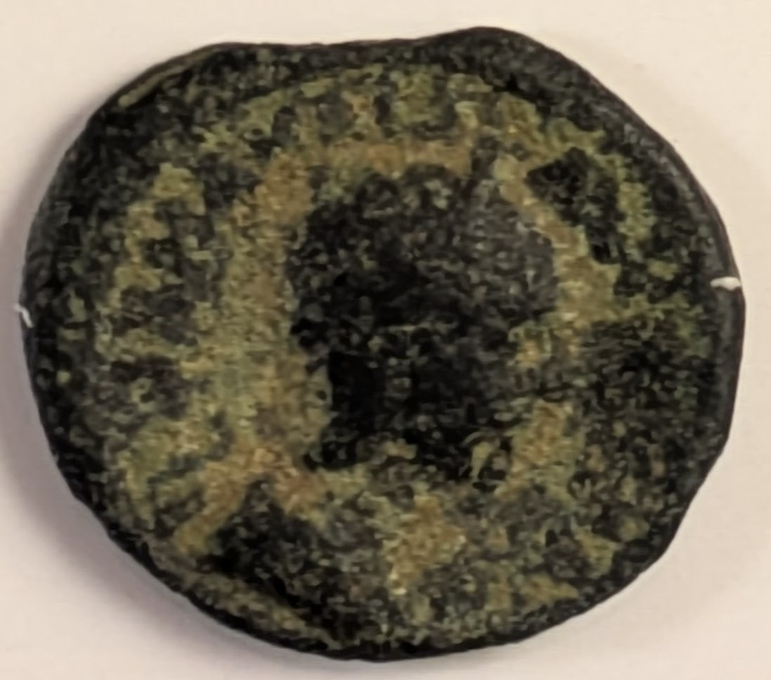 ARABIA, Bostra, Julia Mamaea, mother of Severus Alexander ~ AE19 (3.61g) ~ Her bust right ~ Bust of Zeus-Ammon right, disk on top of head ~ Ros-47, Sp-52 ~ VG/F