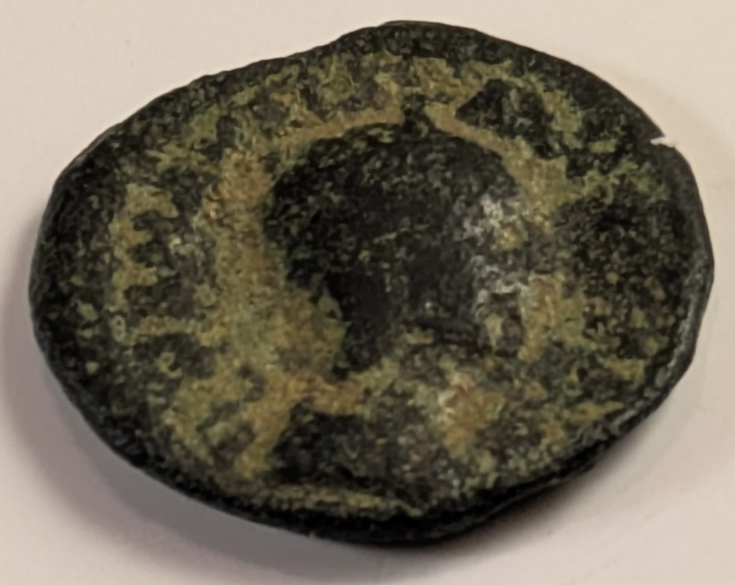 ARABIA, Bostra, Julia Mamaea, mother of Severus Alexander ~ AE19 (3.61g) ~ Her bust right ~ Bust of Zeus-Ammon right, disk on top of head ~ Ros-47, Sp-52 ~ VG/F