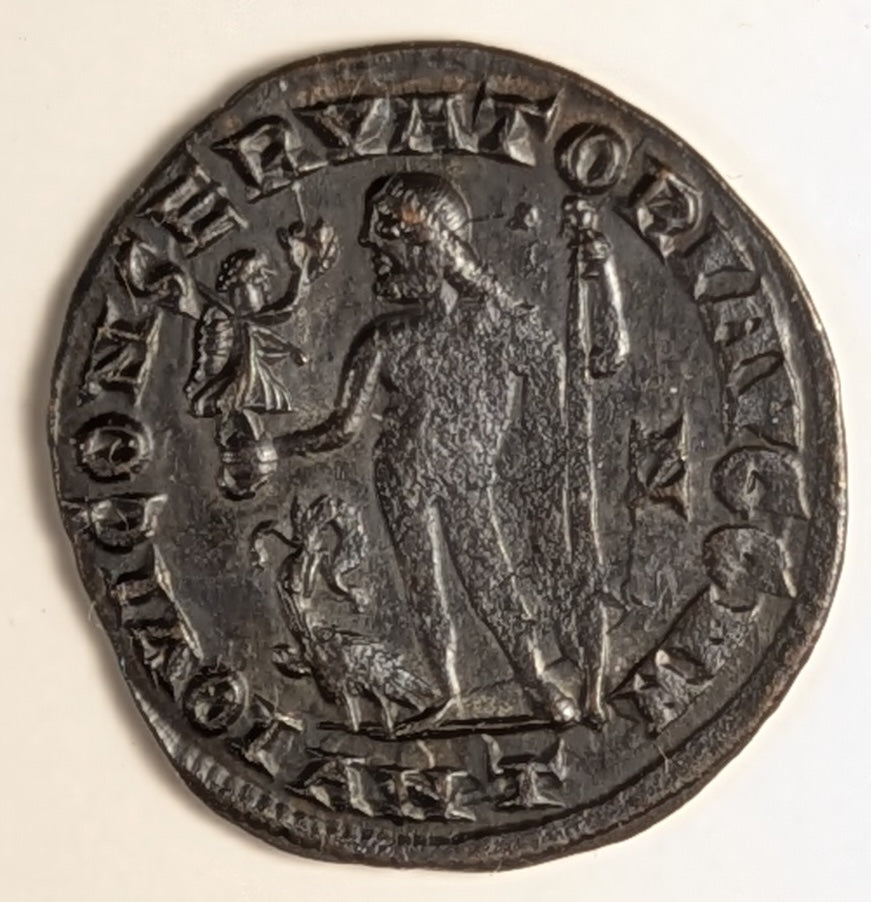 ROME, Licinius ~ 308-324 ~ Bi Follis (3.30g) ~ Laur. bust right ~ Jupiter stg. left holding Victory on globe and scepter, eagle at feet ANT in ex., Z in field ~ SR-15253 ~ EF