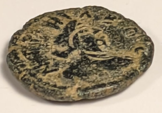 ARABIA, Bostra, Commodus ~ 177-192 ~ Æ13 (1.26g) ~ Laureate, bearded bust of emperor right ~ Bust of turreted Tyche right ~ Ros-24, Sp-29 ~ Gd Fine