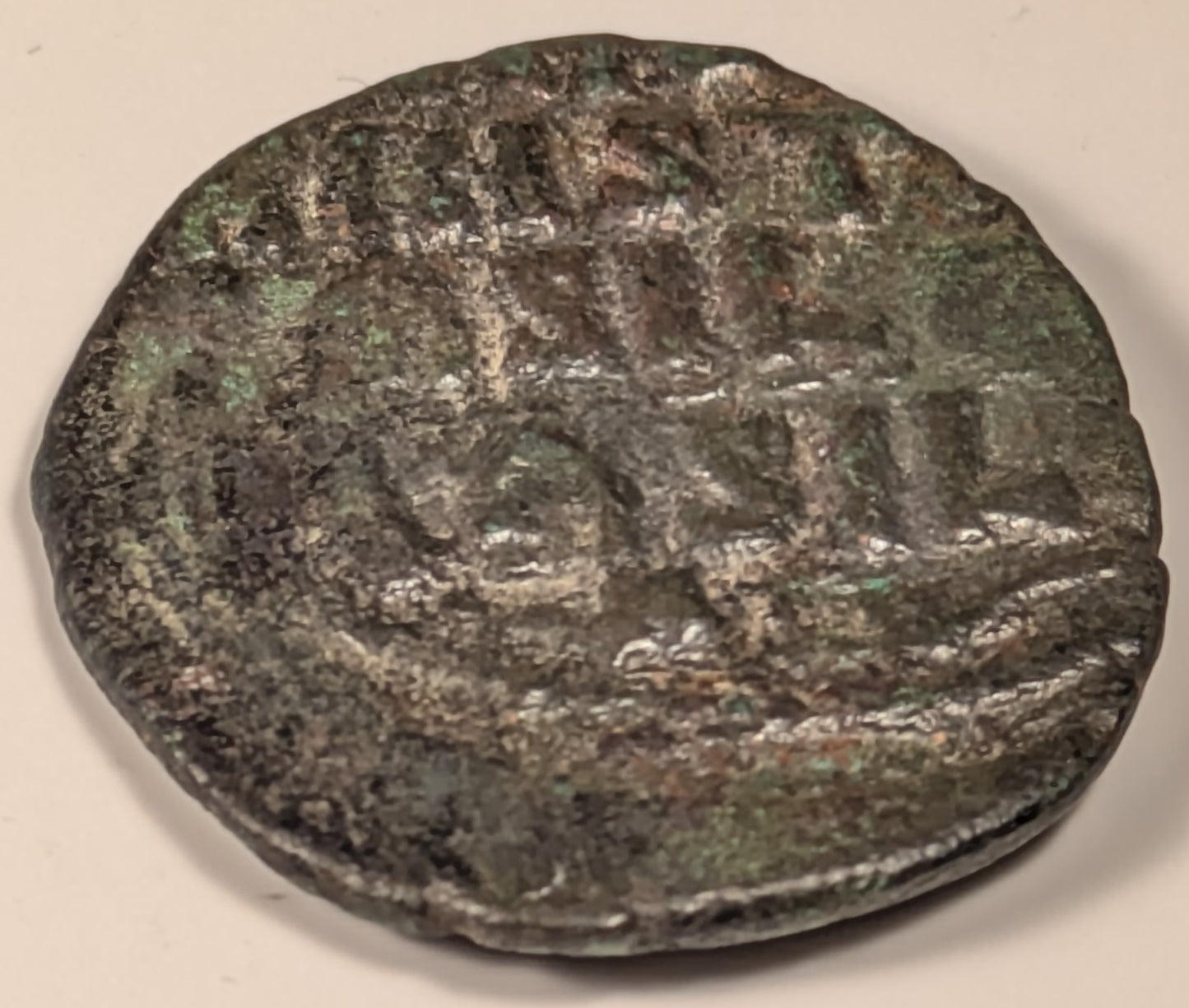 BYZANTINE, Anonymous att. to Basil II & ~ Constantine VIII. (976-1028) ~ Æ Follis (8.98g) 26mm ~ Facing bust of Christ. Anonymous Class A3 ~ “Jesus Christ, King of Kings” in 4 lines ~ SB-1818 ~ Fine, o.c. with green deposits on obverse