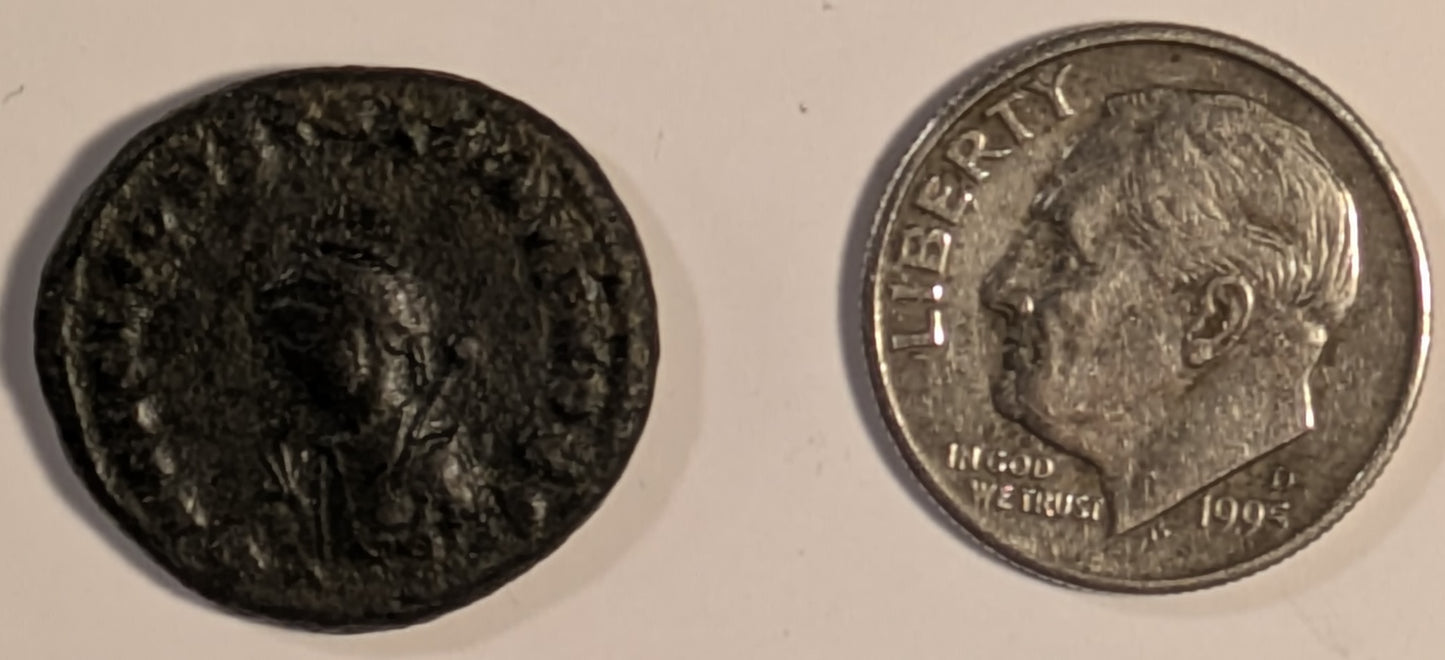 ROME, Constantine II ~ 337-340 AD (317-320) ~ Æ19 (3.82g) Cyzicus ~ Bust l, w/ mappa, globe & scepter D N FL CL CONSTANTINVS NOB C ~ Jupiter standing l, hldg scepter & victory on globe, wreath to l, Z to r, SMK in ex, IOVI CONSERVATORI CAESS; RIC-VII, 12