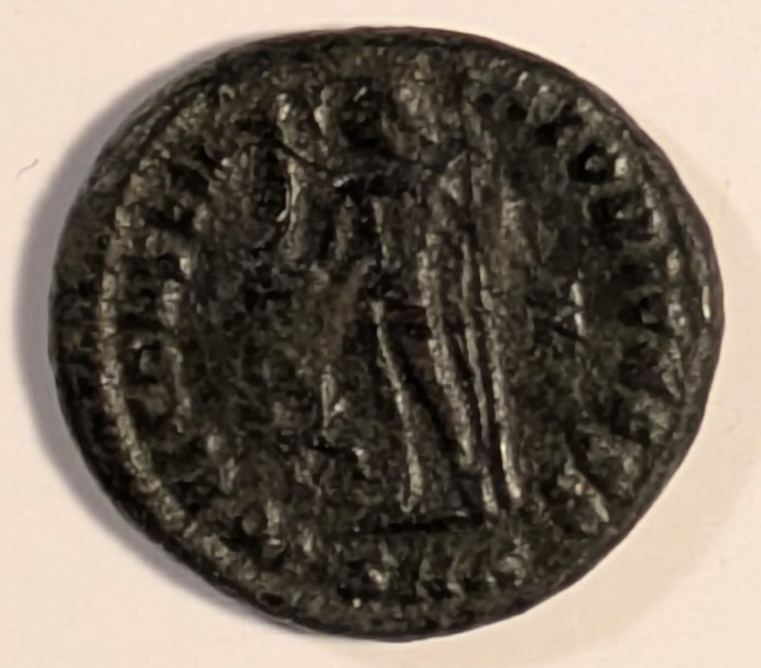 ROME, Constantine II ~ 337-340 AD (317-320) ~ Æ19 (3.82g) Cyzicus ~ Bust l, w/ mappa, globe & scepter D N FL CL CONSTANTINVS NOB C ~ Jupiter standing l, hldg scepter & victory on globe, wreath to l, Z to r, SMK in ex, IOVI CONSERVATORI CAESS; RIC-VII, 12