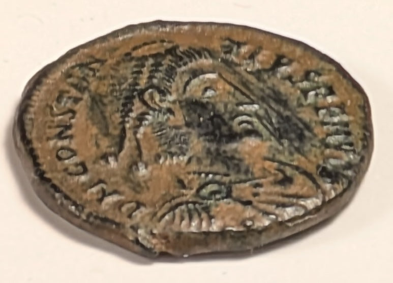 ROME, Constantius II ~ 337-361 ~ Æ 1/2 Centenionalis (2.46g) Cyzicus ~ Bust right,dn constanivs pf avg ~ Soldier adv. left, spearing fallen  horseman, SMKΕ in ex, fel temp reparatio ~ RIC-VIII, 104 ~ VF