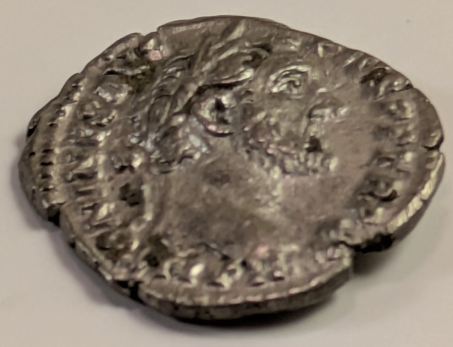 ROME, Antoninus Pius ~ 138-161 AD (154) ~ Silver Denarius (3.16g) ~ Laureate bust right ~ Annona holding two corn-ears with right hand and resting left hand on modius, set on prow ~ RIC-221, RSC-290 ~ Ch VF/VF on a small flan