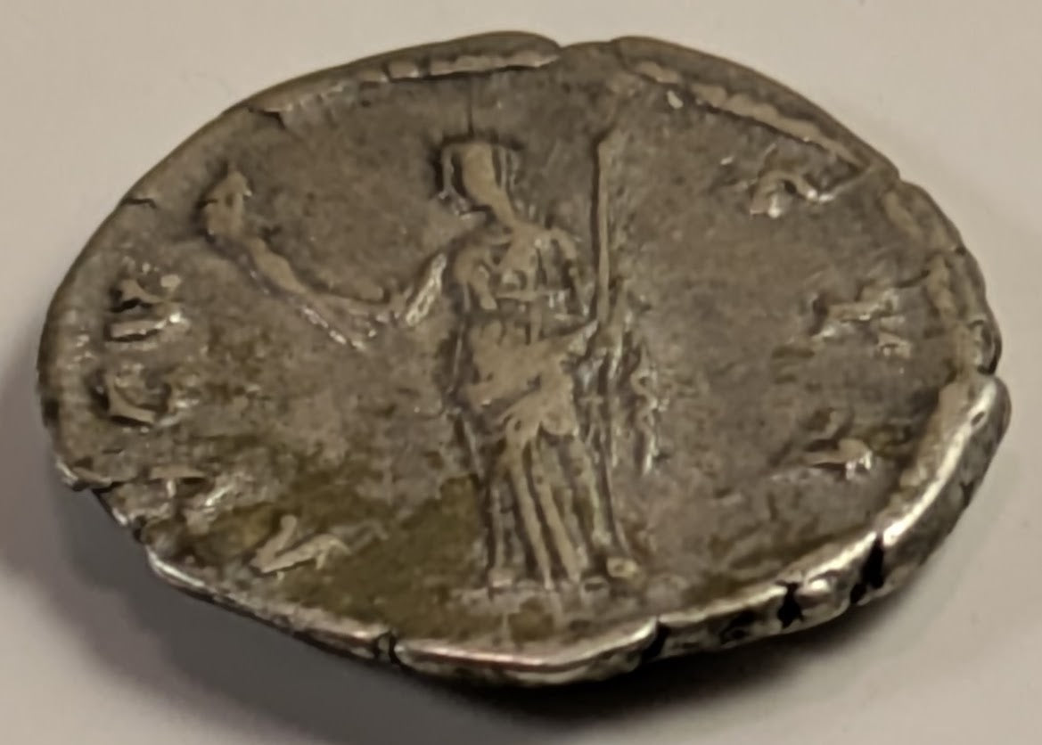 ROME, Diva Faustina Senior, wife of Antoninus PIUS, Died 141 AD ~ Silver Denarius (3.32g) ~ Draped bust right DIVA FAUSTINA ~ Ceres standing left, holding torch and scepter AVGVSTA ~ RSC-96, RIC-356 ~ VF