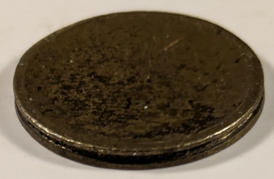 BRITISH WEST AFRICA, Blank Flan. George VI  ~ ND ~ Six Pence ~ With security edge for either KM-22 or KM-31 ~ Ex. Pridmore collection ~ Toned