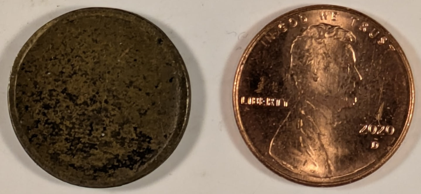 BRITISH WEST AFRICA, Blank Flan. George VI  ~ ND ~ Six Pence ~ With security edge for either KM-22 or KM-31 ~ Ex. Pridmore collection ~ Toned