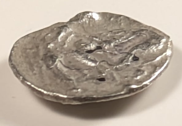 CALABRIA, Tarentum ~ 302-228 BC ~ Silver Diobol (.75g) (or Obol) ~ Head of Athena right, wearing crested helmet ~ Hercules standing right, strangling Nemean Lion.  ~ As Vlasto-1316 ~ F, some oxidation