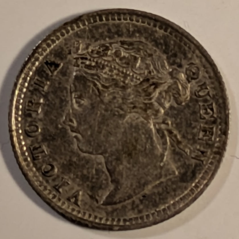 MAURITIUS, British Commonwealth ~ 1897 ~ 10 Cents ~ Y-4, KM-10.1 ~ Ch. toned EF, luster underneath