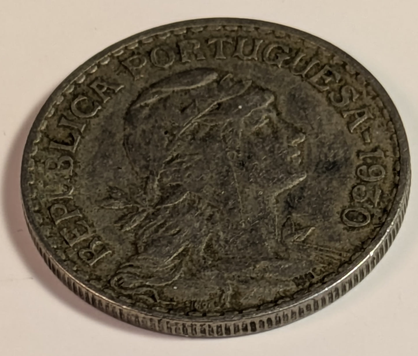 CAPE VERDE, Portuguese colony ~ 1930 ~ 1 Escudo ~ One year type ~ Y-5, KM-5 ~ VF