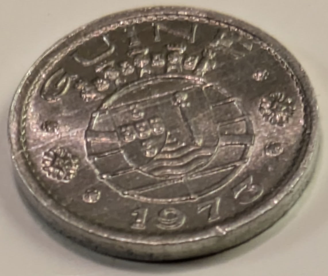 PORTUGUESE GUINEA, One year type ~ 1973 ~ 10 Centavos ~ Y-12, KM-12 ~ BU