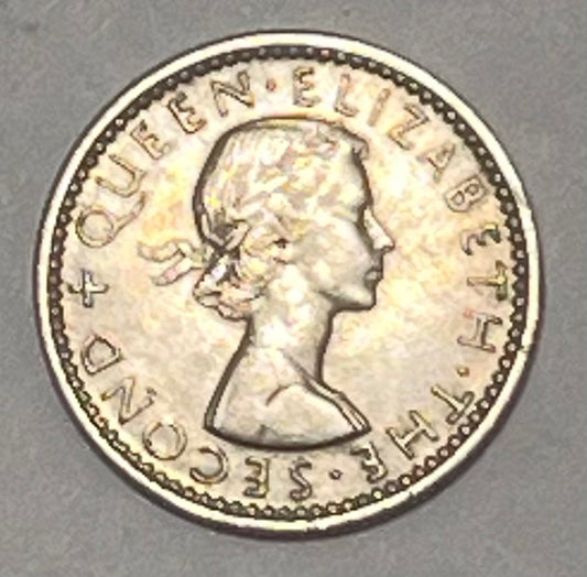 RHODESIA & NYASALAND, Federation ~ 1963 ~ 6 Pence ~ Y-4, KM-4 ~ AU