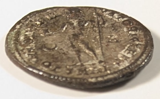 ROME, Constantine II, as Caesar 317-337 ~ 337-340 (327-328) ~ Silvered Antoninianus (2.91g) ~ Laur. head left ~ Jupiter stg.left,hldg globe & scepter, crescent to l,A to r, SMAL in ex (Alexandria mint) ~ SR-17133, RIC=7, 26 ~ Toned EF