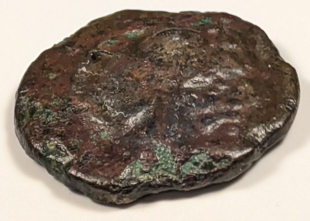 THESSALY, Scotussa (Skotussa) ~ 300-190 BC ~ Æ22 (6.50g) ~ Head of bearded Hercules wearing lion skin headdress to right. Very rare ~ Club to left ~ Rogers-549, BMC-4, SG-2222 ~ Fine, porous