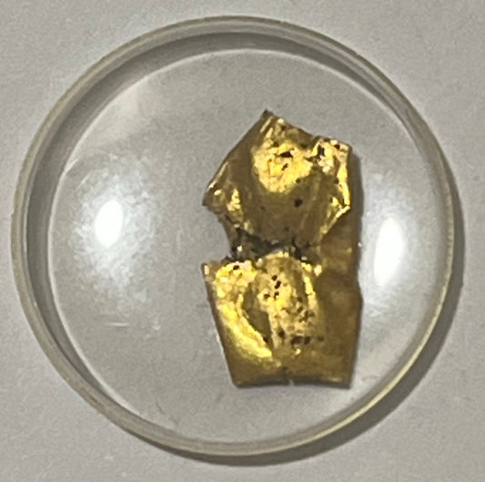 ROME, c. 200 BC - 200 AD ~ Gold Bulla or amulet (.11g of 18K) ~ c. 7 x 12 mm, very thin gold. Bulla are typically round seals or (Latin) "a bubble." ~ A knowleagable numismatist thought it was more likely an amulet.
