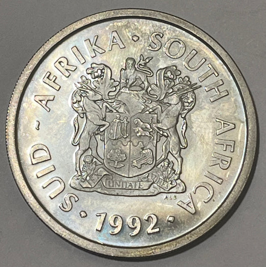 SOUTH AFRICA, Republic ~ 1992 ~ Silver 2 Rand ~ Coin Minting, Arms ~ Various blank flans ~ KM-145 ~ Nice Proof