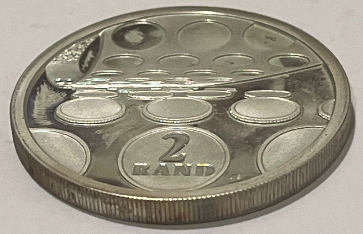 SOUTH AFRICA, Republic ~ 1992 ~ Silver 2 Rand ~ Coin Minting, Arms ~ Various blank flans ~ KM-145 ~ Nice Proof