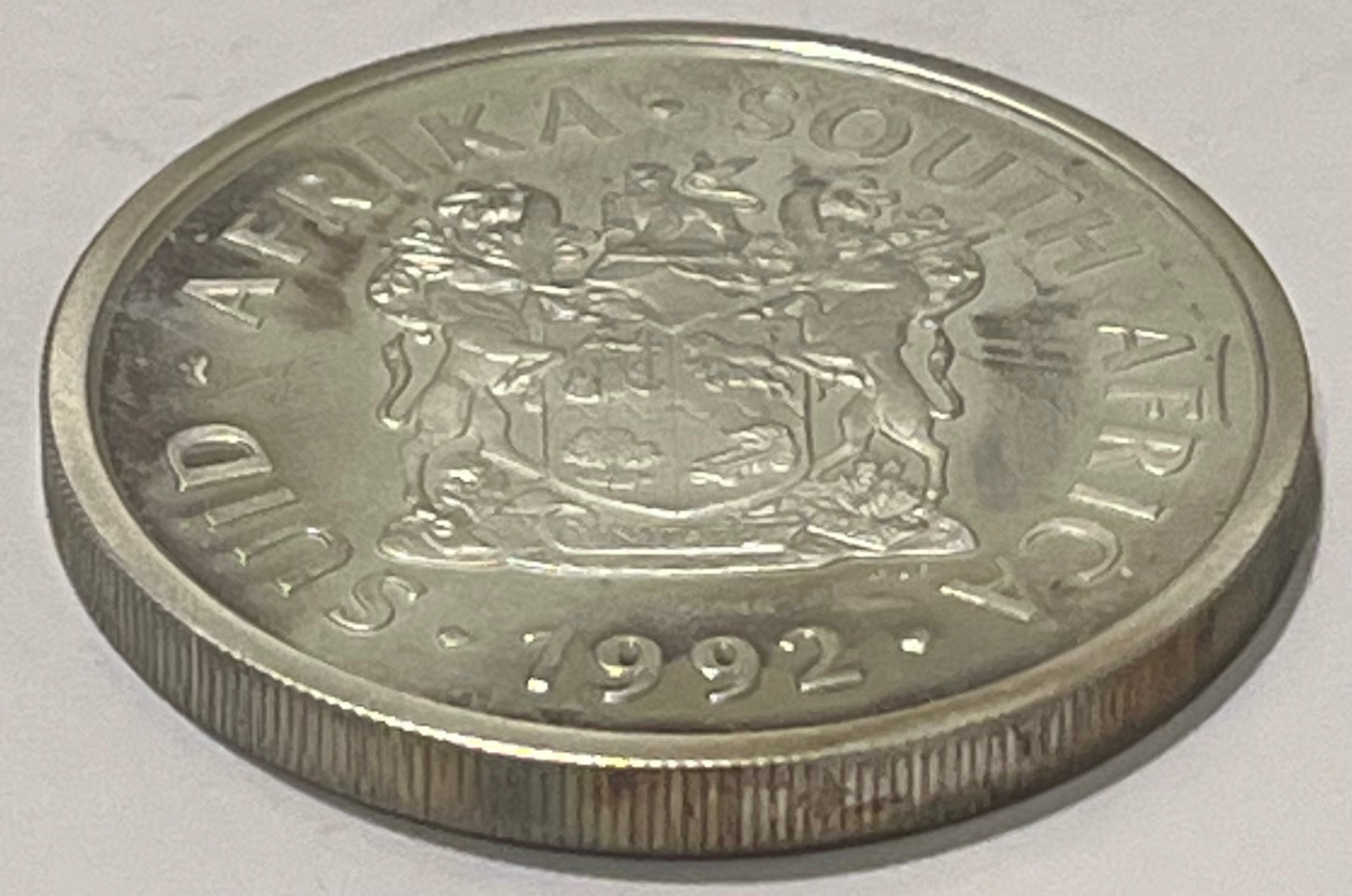 SOUTH AFRICA, Republic ~ 1992 ~ Silver 2 Rand ~ Coin Minting, Arms ~ Various blank flans ~ KM-145 ~ Nice Proof