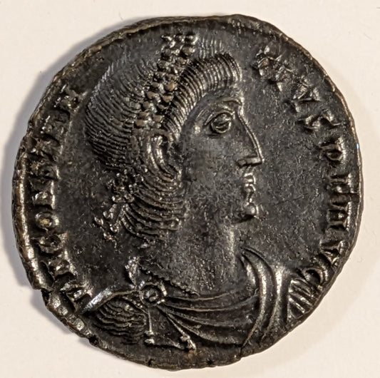 ROMAN EMPIRE, Constantius II ~ 337-361 (351-354) ~ AE Centenionalis (5.24g) ~ Bust right ~ Soldier standing left, spearing a fallen horseman, gamma left, SMKS in ex. (Cyzicus mint) ~ SR-18166, RIC-8,92 ~ EF/VF