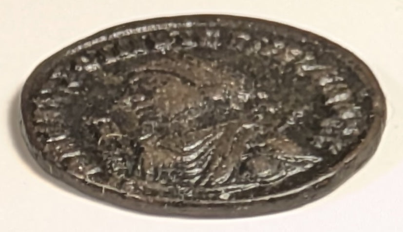 ROME, Licinius II, as Caesar ~ 317-324 (317-18) ~ Bi Follis (2.94g) of Alexandria ~ Helmeted and cuirassed bust left hldg spear & shield DN VAL LICIN LICINIUS NOB C ~ Jupiter stg l, hldg globe & scepter, SMAL in ex, B & crescent in field ~ VF