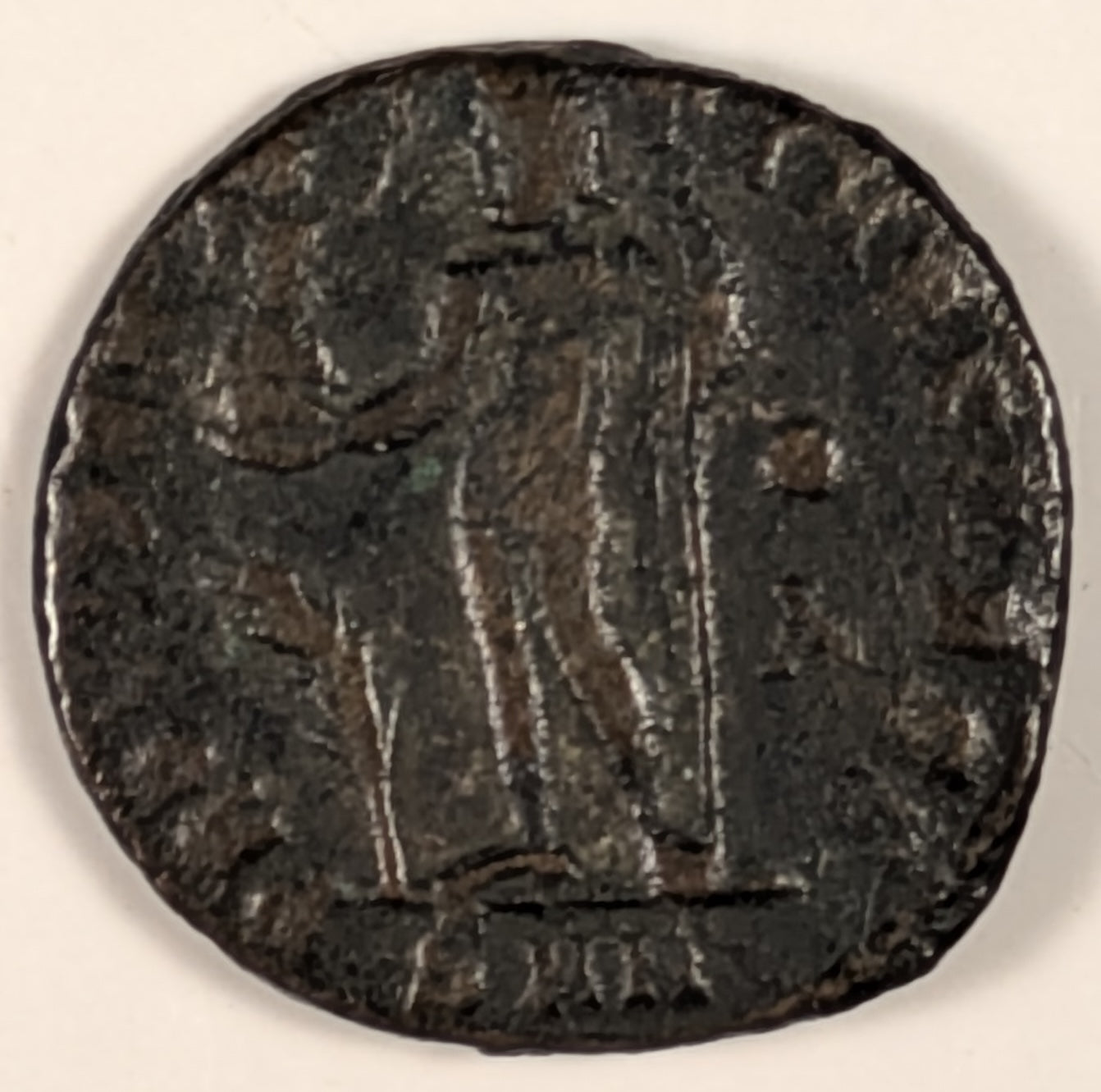ROME, Crispus, as Caesar ~ 316-326 (317-20) ~ Bi Reduced Follis (2.87g) Nicomedia ~ Laur., draped & cuir. bust right DN FL IVL CRISPUS NOB CAES ~ Jupiter stg. l.,hldg Victory on globe, & scepter, palm to l, dot & A to r. ~ F/aVF