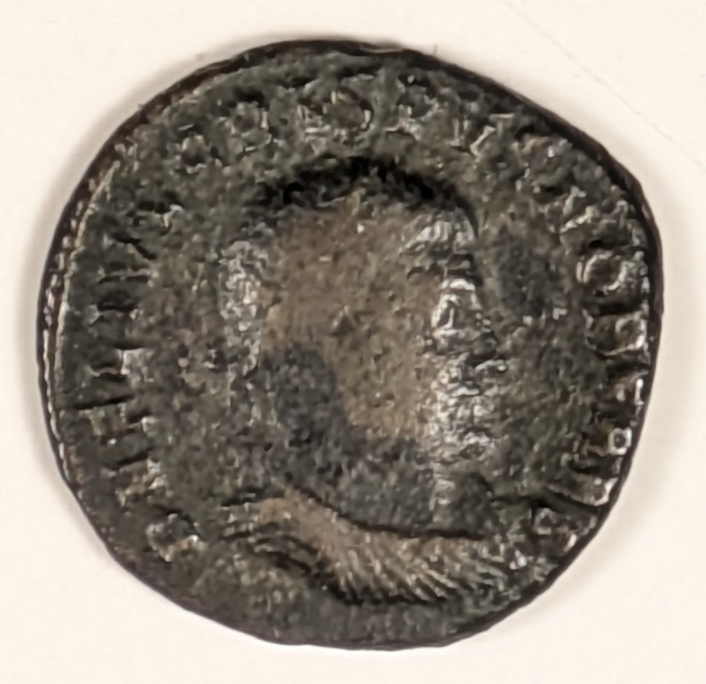 ROME, Crispus, as Caesar ~ 316-326 (317-20) ~ Bi Reduced Follis (2.87g) Nicomedia ~ Laur., draped & cuir. bust right DN FL IVL CRISPUS NOB CAES ~ Jupiter stg. l.,hldg Victory on globe, & scepter, palm to l, dot & A to r. ~ F/aVF