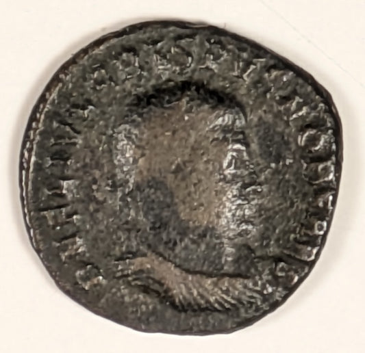 ROME, Crispus, as Caesar ~ 316-326 (317-20) ~ Bi Reduced Follis (2.87g) Nicomedia ~ Laur., draped & cuir. bust right DN FL IVL CRISPUS NOB CAES ~ Jupiter stg. l.,hldg Victory on globe, & scepter, palm to l, dot & A to r. ~ F/aVF