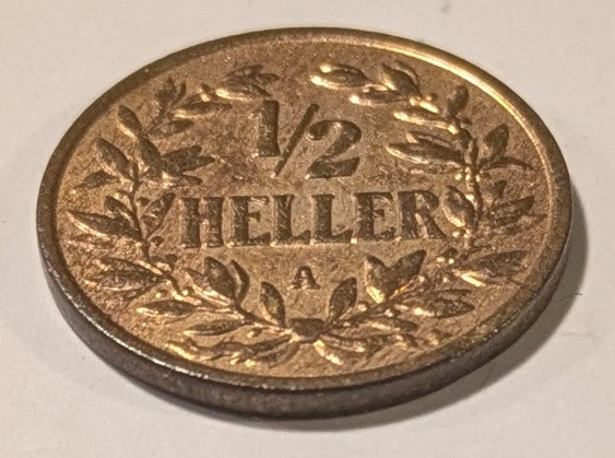 GERMAN EAST AFRICA, Wilhelm II of Prussia ~ 1904-A (Berlin) ~ 1/2 Heller ~ Key date ~ Y-6, KM-6 ~ Mostly red unc