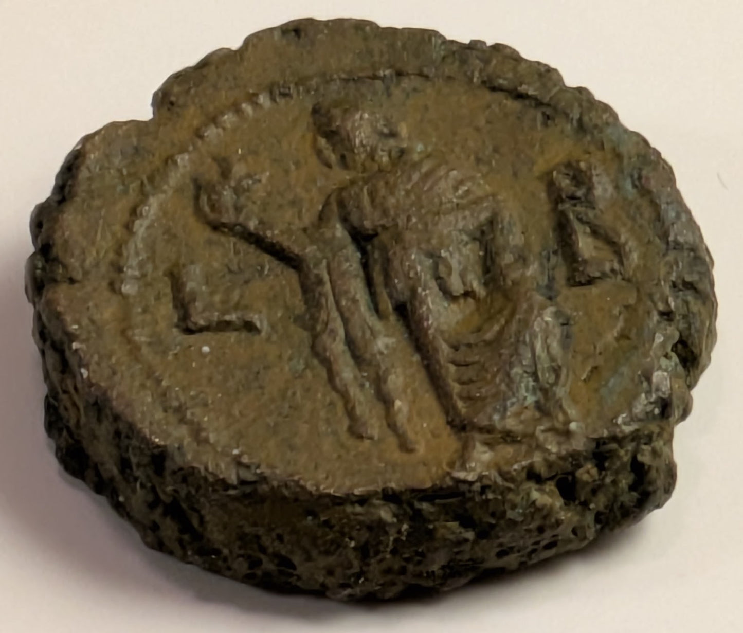 ROMAN EGYPT, Carinus ~ 282-285 ~ Bi Tetradrachm (7.70g) ~ Laureate bust right ~ Elpis standing left, holding flower & raising skirt ~ L B in field (Year 2) ~ C-1917, Emm-4007, Milne ~ VF