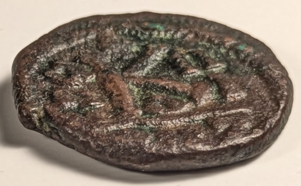 BYZANTINE, Maurice Tiberius  ~ 582-602 (Year 3 584-5) ~ Æ Half Follis (5.98g) ~ Crowned cuirassed facing bust ~ Large K, ANNO III, KYZ in ex. Cyzicus mint. Ex CNG XIX, Lot 241 (Feb. 1992). Scarce ~ SB-520, MIB-89D ~ aVF