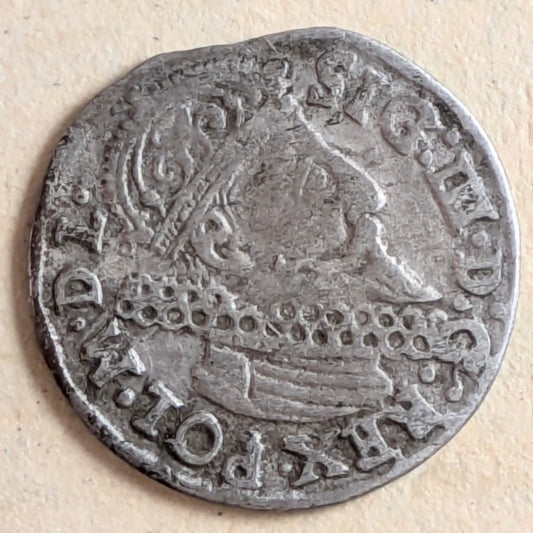 POLAND, Sigismund III ~ 1623 ~ 3 Groschen ~ Bust right ~ Arms, legend ~ Gum-1138, KM-31(?) ~ VF