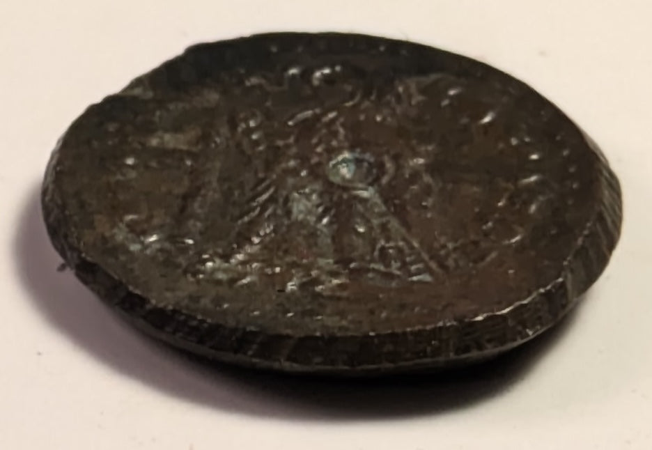 PTOLEMAIC EGYPT, Ptolemy III, Euergetes ~ 246-221 BC ~ Æ16 (1.92g) of Joppa in Judaea ~ Head of Zeus Ammon right,with diadem and floral ornament in dotted border ~ Eagle standing left on thunderbolt, harpa to left ~ SNG Cop-465 (PII) ~ EF and rare