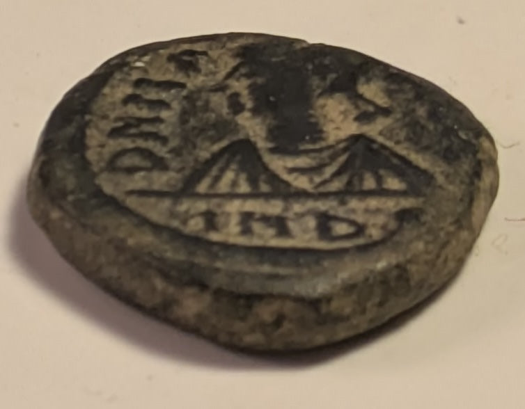 BYZANTINE, Maurice Tiberius ~ 582-692 ~ Æ Decanummium (3.34g) ~ Bust left, INDI in ex ~ Cross on 2 steps, N to left, M to right, X (mark of value) in ex. Carthage mint ~ SB-566, MIB-126, Berk-439 ~ VF/VF+