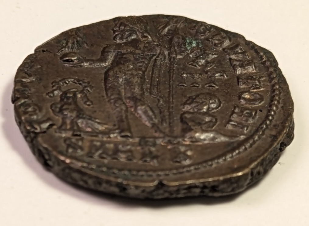 ROME, Licinius I ~ 308-324 (321-4) ~ Æ3 (3.45g) of Alexandria ~ Radiate, draped, cuirassed bust right/Jupiter stdg left w Victory ~ on globe with eagle at feet and captive on ground ~ SR-15226, RIC-28 (Rarity 1) ~ Choice brown EF