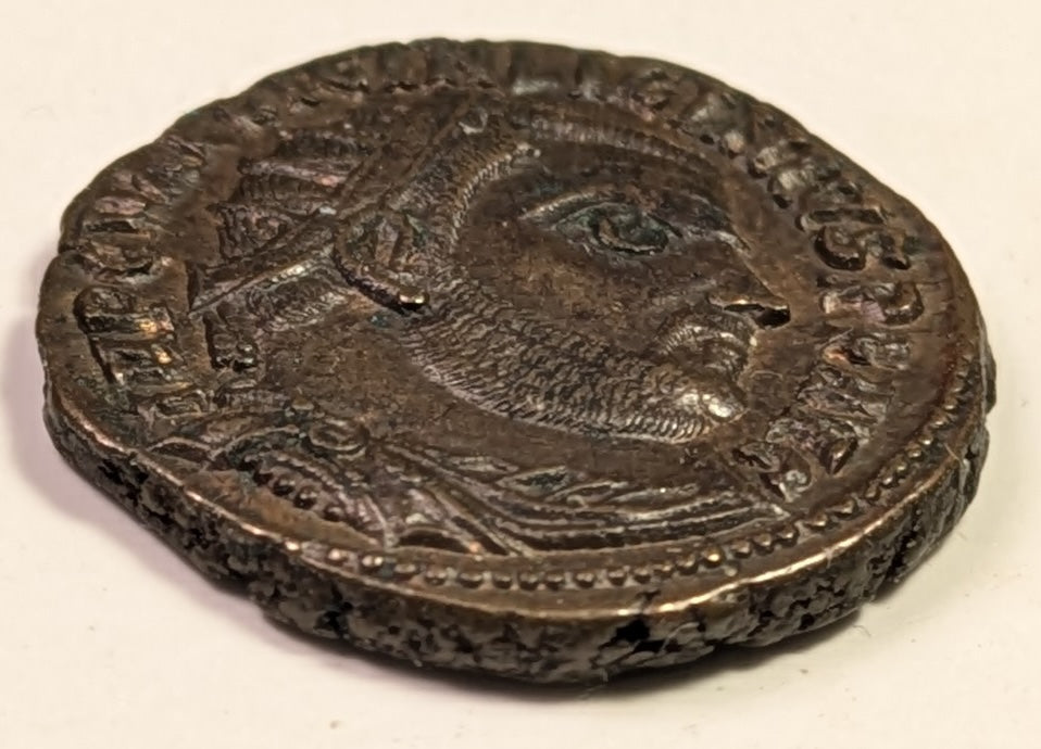 ROME, Licinius I ~ 308-324 (321-4) ~ Æ3 (3.45g) of Alexandria ~ Radiate, draped, cuirassed bust right/Jupiter stdg left w Victory ~ on globe with eagle at feet and captive on ground ~ SR-15226, RIC-28 (Rarity 1) ~ Choice brown EF