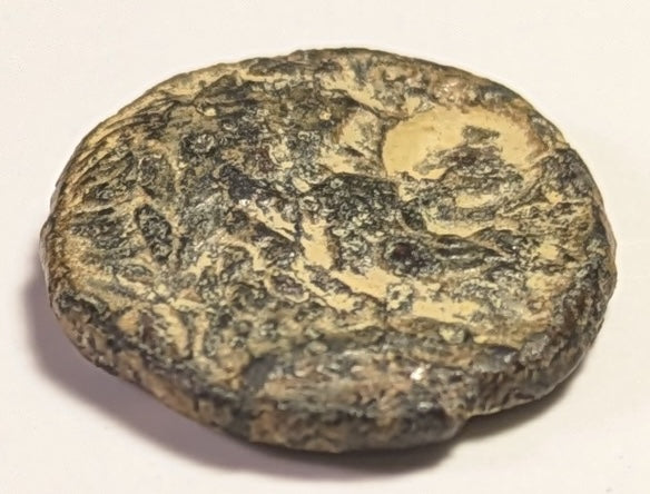 SYRIA, COELE-SYRIA, Dynasts of Chalkis. Ptolemy ~  c. 85-40 BC ~ Æ19 (5.33g) ~  Laureate head of Zeus right ~ c/m of Cleopatra VII (?) right ~ Eagle flying right. Attribution of c/m to Cleopatra is speculative ~ BMC-20, 2, Lindgren III-1230 ~ Fine