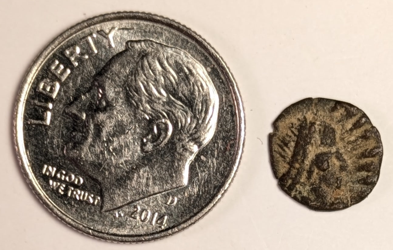 VANDALS, Thrasamund ~ North Africa. 496-523 ~ Æ Nummus 9 mm, .38g ~ Bust of Thrasamund right ~ Victory advancing left ~ MEC-19, MIB-16, BMC-55 ~ Nice VF