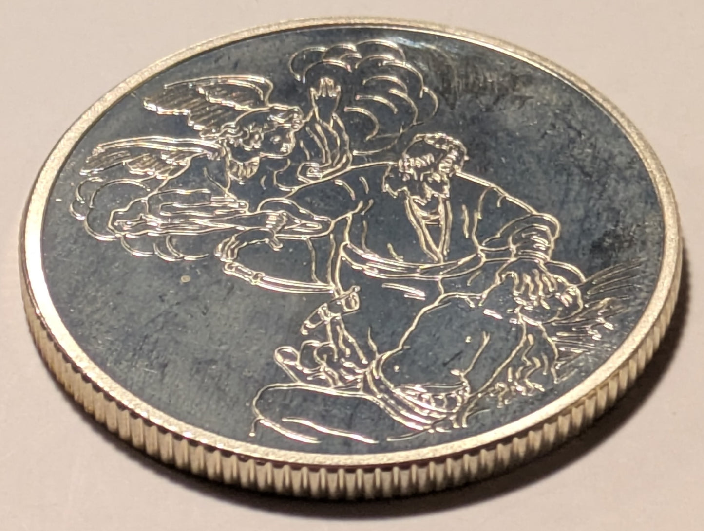 ISRAEL, Binding of Isaac ~ 1994 ~ 2 New Sheqalim ~ Biblical Arts Series ~ Rembrandt’s 1654 Amsterdam painting ~ KM-257, H-29a ~ Proof